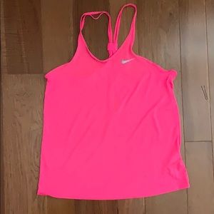 Dry fit open back tank top